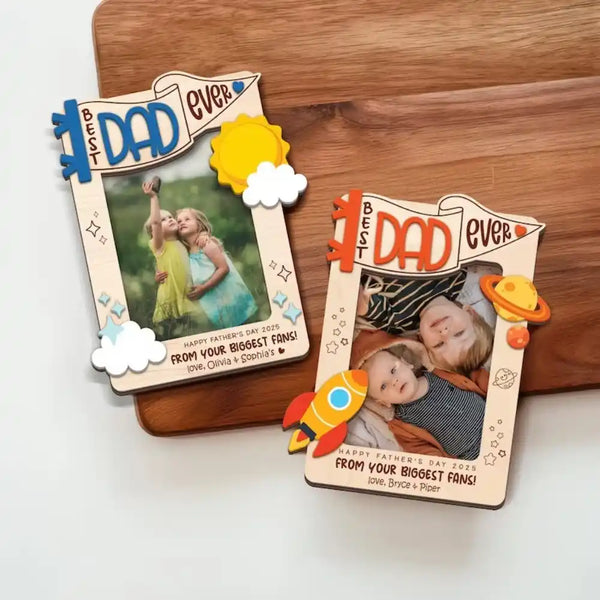 Personalized Photo Car Visor Clip Father's Day Gift
